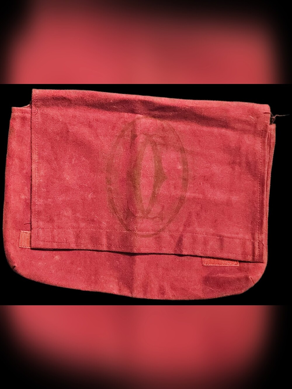RARE Cartier Juste un Clou Panthère Santos Red Envelope Dust Bag Tote